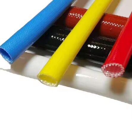 Kablo Koruması İçin 1.5kV Dielektrik Dayanımına ve Mükemmel Yaşlanma Direncine Sahip 200°C Anma Sıcaklığı Silikon Fiberglas Kılıf