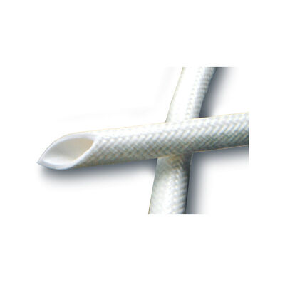 İyi bir fiyat. Excellent Tear Strength Silicone Fiberglass Sleeve 50mm Width Heat Resistant Insulation Sleeve Ideal for Cable Harness and Wire Protection çevrimiçi